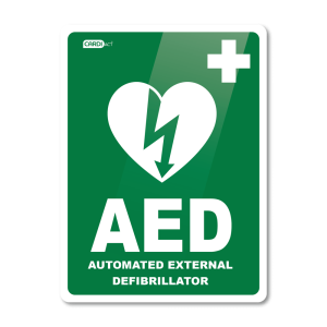 CARDIACT AED Wall Sign