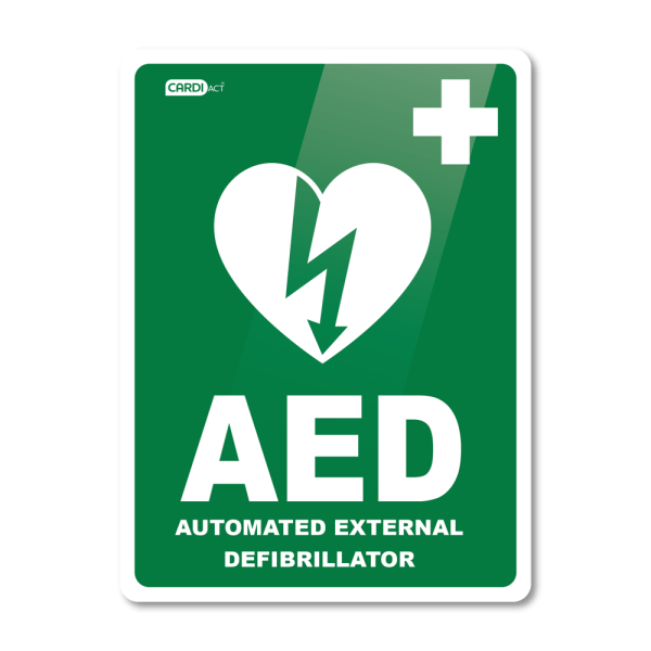 CARDIACT AED Wall Sign