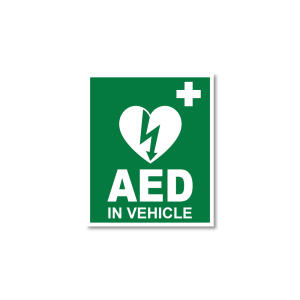 AED in Vehicle Sticker