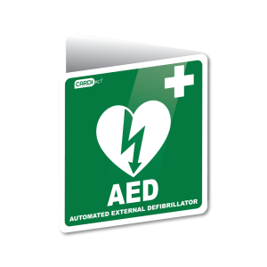 AED Wall Sign Poly