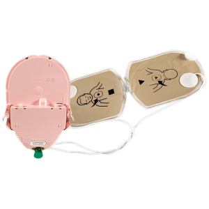Heartsine Pink Pad Pak paediatric pads and battery